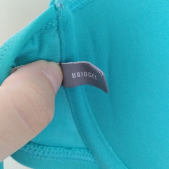 Aerie Teal Bridget Push Up Braid Detail Bikini Top Size 34C - Picture 8 of 11